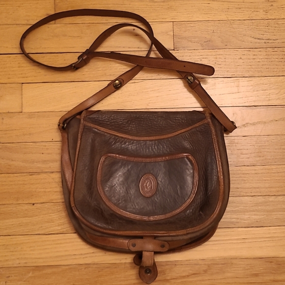 Vintage Leather Crossbody Saddlebag - Picture 2 of 4